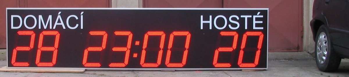 40cm vysoké číslovky, čitelnost do 120m